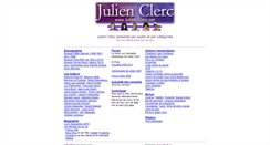 Desktop Screenshot of julien-clerc.net